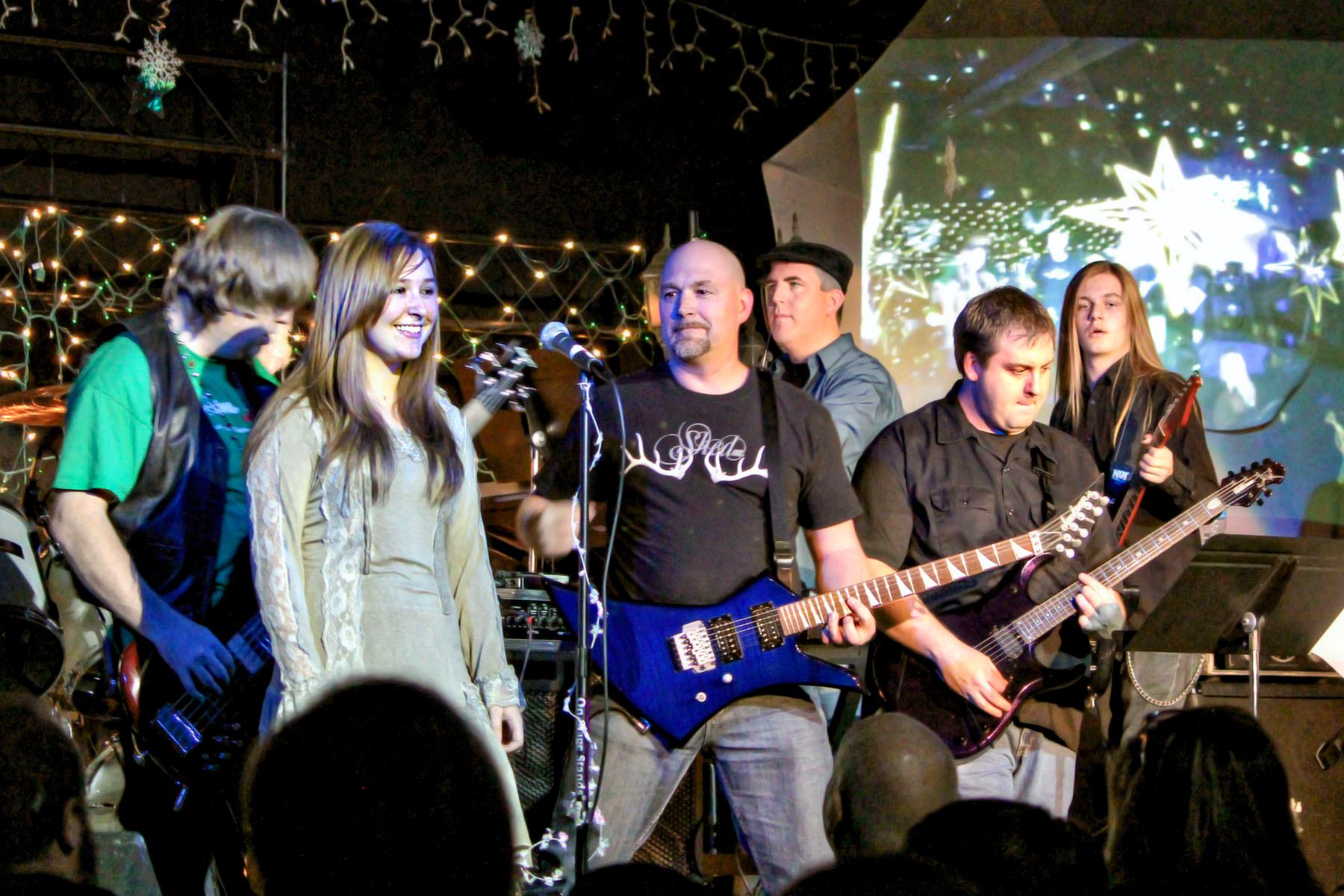 Artists performing during Christmas Jam 2012